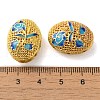 Rack Plating Brass Enamel Beads KK-P276-26C-05G-3