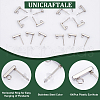 Unicraftale Rectangle 304 Stainless Steel Stud Earring Findings STAS-UN0058-32P-5