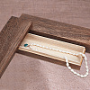 Rectangle Wooden Necklace Gift Box CON-WH0088-41-6