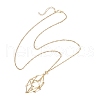 304 Stainless Steel Empty Macrame Pouch Pendant Singapore Chain Necklace Making NJEW-JN05283-02-5
