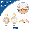   30Pcs Brass Micro Pave Cubic Zirconia Pendants KK-PH0010-12-2