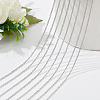  20Pcs 304 Stainless Steel Cable Chains Necklaces Set for Men Women NJEW-NB0001-10-1