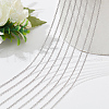  20Pcs 304 Stainless Steel Cable Chains Necklaces Set for Men Women NJEW-NB0001-10-4