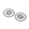 Steampunk Theme Tibetan Style Alloy Gear Cog Pendants TIBEB-19598-AS-NR-2
