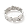 304 Stainless Steel Cuff Wide Band Finger Rings RJEW-L107-015P-3