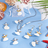   48Pcs 3 Styles Spiral Shell Angel Pendants FIND-PH0020-54-5