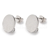 304 Stainless Steel Stud Earring Findings STAS-D371-02P-01-2