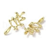 Rack Plating Brass Flower Stud Earrings EJEW-M237-07G-2