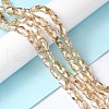 Transparent Electroplate Glass Beads Strands EGLA-F157-PL01-2