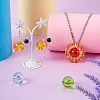 90Pcs 15 Colors Transparent Acrylic Beads MACR-TA0001-21-8