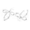 Mother's Day Jewellery Natural Cultured Freshwater Pearl & Glass Beads Dangle Earring EJEW-TA00500-4