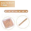 CHGCRAFT 200Pcs Iron Spacer Bar FIND-CA0009-73LG-4