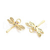 Brass Micro Pave Cubic Zirconia Pendants KK-N257-19G-2