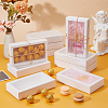 Cardboard Drawer Gift Storage Boxes with Clear Cover CON-WH0092-72C-01-6