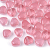 Transparent Spray Painted Glass Beads GLAA-N035-02-A03-1