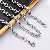 201 Stainless Steel Cable Chain Necklaces NJEW-Q013-12B-P-4