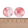 Cherry Quartz Glass Cabochons X-G-H1596-FR-25mm-27-3