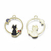 Alloy Enamel Pendants ENAM-S115-193-3