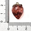 Brass Acrylic Pendants OACR-R006-03G-02-3