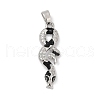 Brass Micro Pave Cubic Zirconia Pendants KK-R221-01P-03-1