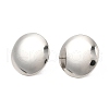 304 Stainless Steel Flat Round Stud Earrings for Women EJEW-I281-06P-1