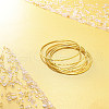 SHEGRACE Brass Buddhist Bangle Sets JB634A-2
