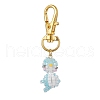 Handmade Glass Seed Bird Pendant Decorations HJEW-MZ00100-02-1