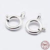 925 Sterling Silver Spring Ring Clasps STER-K167-076C-S-3