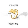 304 Stainless Steel Cuff Rings for Women HY5627-8-2