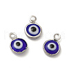 304 Stainless Steel with Glass Enamel Charms STAS-G305-10P-06-3