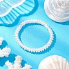 Transparent Spray Painted Glass Beaded Bracelets for Children BJEW-JB11756-1