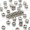 Brass Grade A Crystal Rhinestone Spacer Beads RB-A006-8MM-N-1
