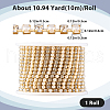 Plastic Pearl & Rhinestone Cup Chains CH-WH0013-01B-G-2