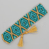 Ethnic Style Adjustable Glass Seed Beads Braided Bead Bracelets for Men Women MU3134-10-1