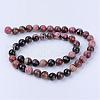 Natural Rhodonite Beads Strands G-Q462-4mm-25-2