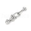 Brass Hook and S-Hook Clasps KK-U043-19P-1
