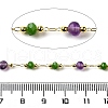 Handmade Natural Amethyst Nuggest Beaded Chains CHC-F020-06G-03-2