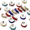 Brass Rhinestone Spacer Beads RB-A020-10mm-S-1