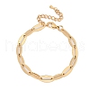 304 Stainless Steel Cable Chain Bracelets for Women BJEW-U038-01G-4