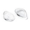 Transparent Teardrop Glass Cabochons GGLA-R024-25x18-3