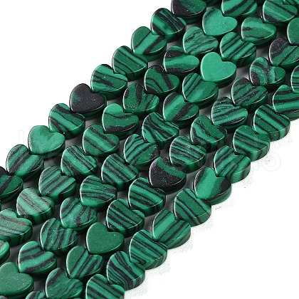 Synthetic Malachite Beads Strands G-M403-A02-02-1