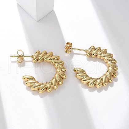 304 Stainless Steel Stud Earrings EJEW-L296-004G-1