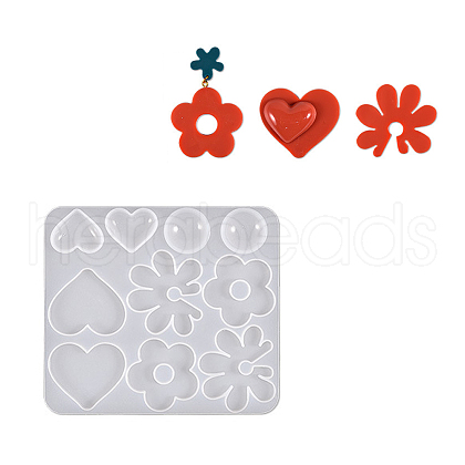 DIY Irregular Shape Pendant Silicone Molds DIY-F134-08D-1