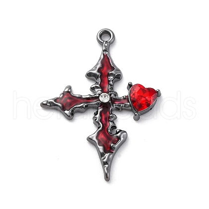 Gothic Rack Plating Alloy Pendants PALLOY-V002-14B-03-1