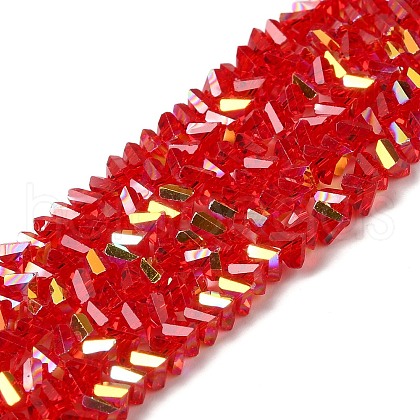 Transparent Glass Beads Strands EGLA-P061-04A-AB07-1