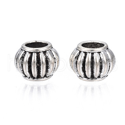 Tibetan Style Alloy European Beads TIBEB-N005-063-1
