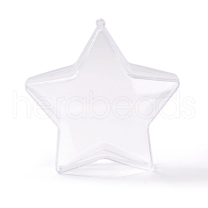 Openable Transparent Plastic Pendants FIND-H029-01A-1