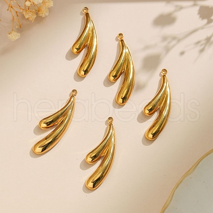 304 Stainless Steel Pendants STAS-M116-35G-1