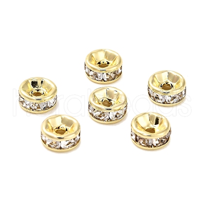 304 Stainless Steel Rhinestone Spacer Beads STAS-L285-001G-01-1