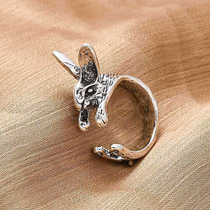 Zinc Alloy Open Cuff Rings for Women RJEW-U058-02AS-1